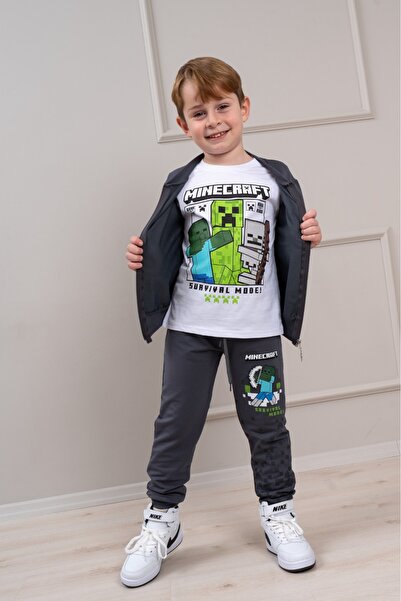 LİLLYPİCCA Комплект от 3 части за момче, суитшърт с дълъг ръкав, щампа, жилет...