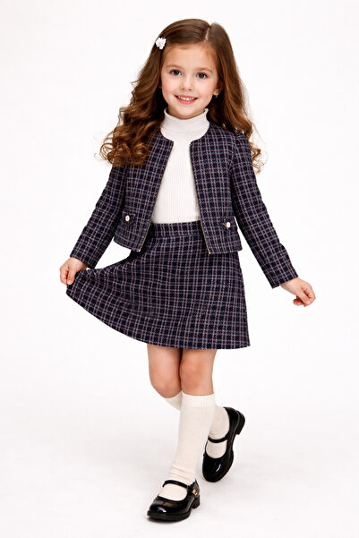 Veni Baby Girl's Skirt Jacket Set