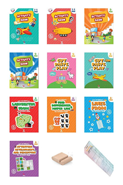 yeti kitap English Activity Books For Children 2-5 Ages -İngilizce Etkinlik 1...