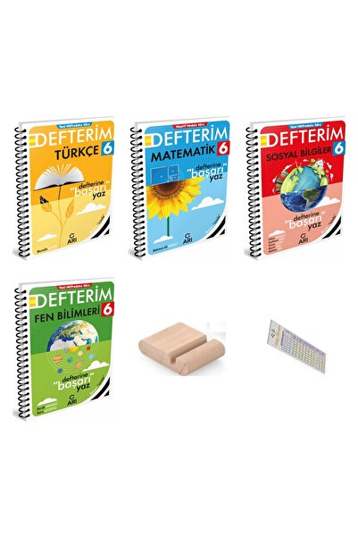 Arı Yayıncılık ARI 6. Sınıf Matematik Fen Sosyal Türkçe Defterim 2026 YENİ MÜ...