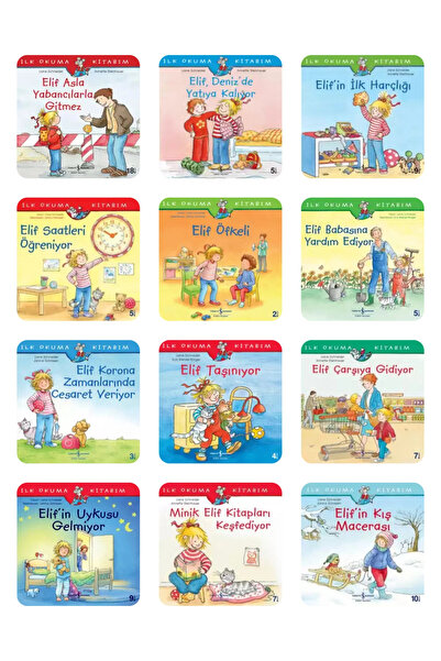 TÜRKİYE İŞ BANKASI KÜLTÜR YAYINLARI Elif ile İlk Okuma Kitabım Değerler Eğiti...
