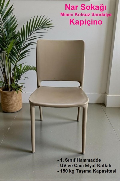 nar sokağı Miami Kolsuz Sandalye Bahçe, Balkon ve Cafe Sandalyesi