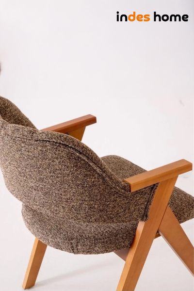 EDSY HOME Arow Ahşap Ayak Bukle Silinebilir Kumaş