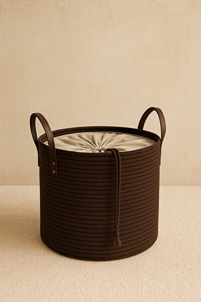 MaVaux εφέ σύσφιξης καλάθια με επένδυση Cinchy Drawstring, διακοσμητική δερμά...