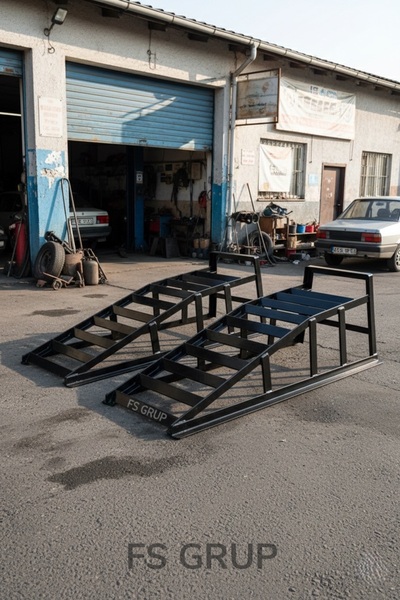 FSHOME FS GRUP | Araç Rampası Yağ Bakım Rampası 2 Adet 2000 kg (2 Ton) Kapasi...