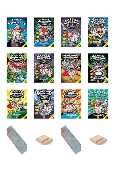 Altın Kitaplar KAPTAN DÜŞÜKDON Serisi Tüm Kitapları 12 Kitaplık SET 9-12 Yaş ...