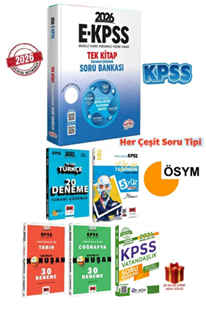 Editör Yayınevi 2026 Editör Yayınları EKPSS GYGK Soru Bankası+Yargı GYGK Dene...