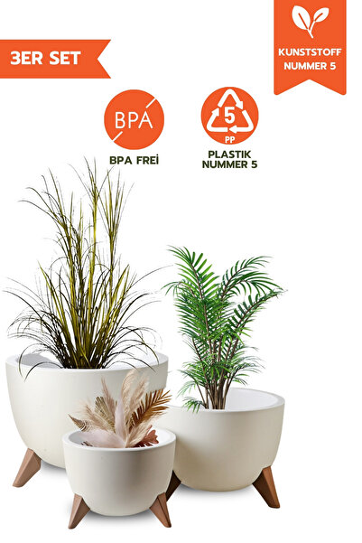 Ginza Maison ghiveci cu flori OZN 3 BUC