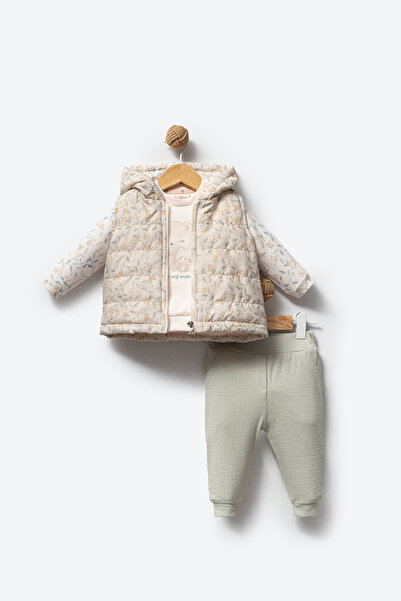 by bubbles I Love My Mama Kız Bebek Yelekli Takım