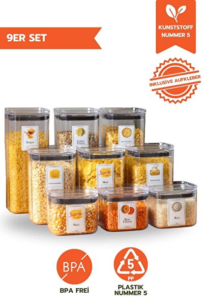 Ginza Maison 9 ADET KAPAKLI VAKUM SAKLAMA KABI