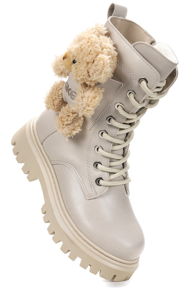 KARAMAZI Stanko Zippered Girl's Casual Boots with Teddy Bear