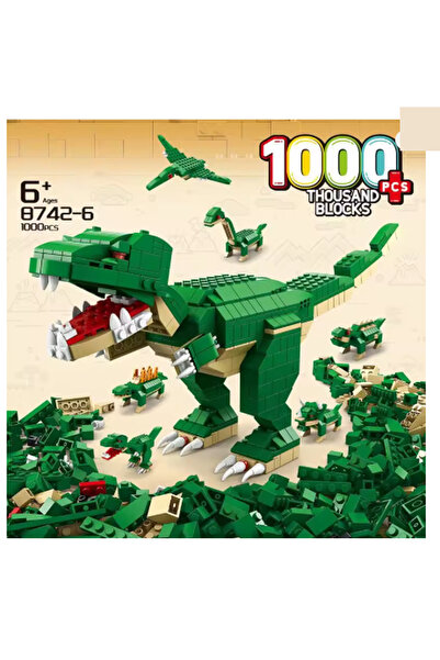 hak-iş oyuncak Dinosaur Building Blocks Set, 1000 Pieces, 6 in 1