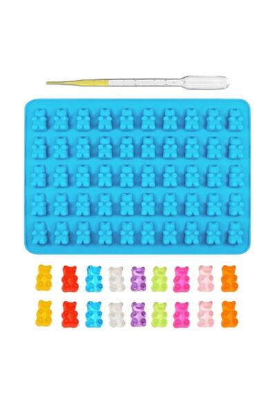 Şenhomee Epoksi Silikon Jelibon Haribo Ayıcık  Kalıbı Şeker Hamuru  buz çikol...