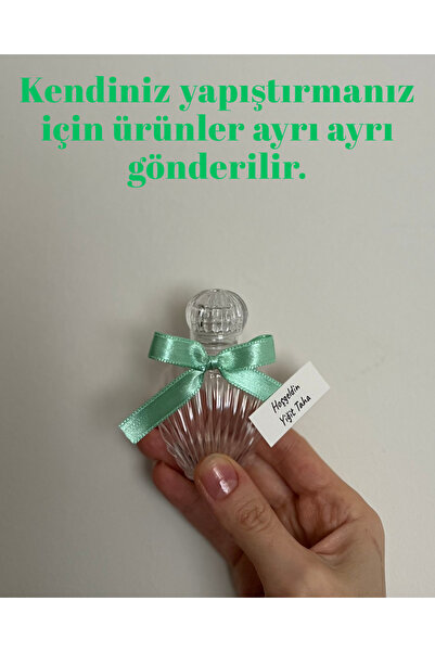 MayaArtDesign (40 ADET)Süslü İstiridye Boş Kolonya Şişesi Mika Plastik 40ml (...