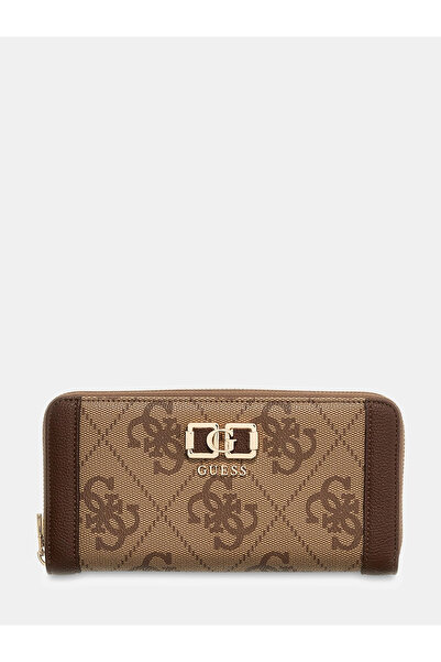 Guess Portofel maro pentru femei cu logo Karnilla SWOS9901146-LGW