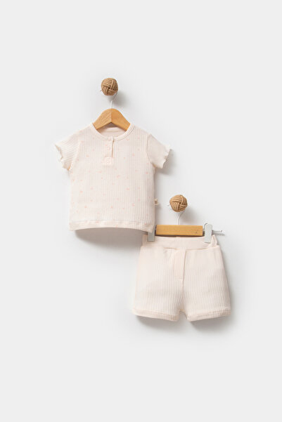 Bubbles 100% Organic Cotton Moon Star Print Eoke Tex Certified Baby Girl Shor...
