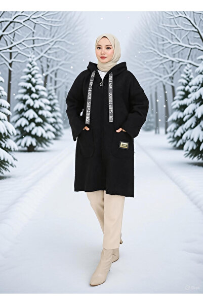 Gülsüm Aydın قبعة بوكلت للسيدات - قصة فضفاضة معطف قطني طويل