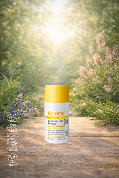 Florame Organik Roll-On Deodorant 50 ml - %100 Doğal - Vegan - Cilt Dostu