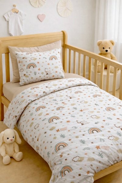 ebabynest Happy Dreams Series Powder Duvet Cover Set