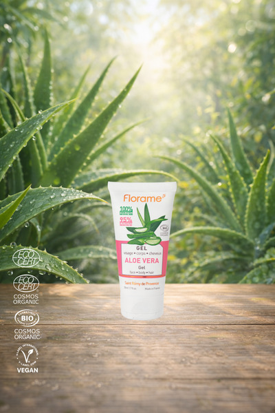 Florame Organik Aloe Vera Jeli 50 ml - %100 Doğal - Vegan - Yoğun Nem