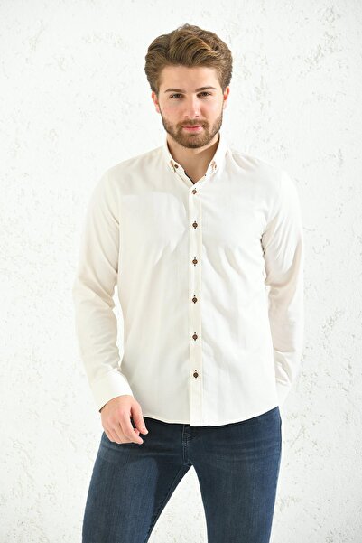 Fitmens Slim fit Oxford košulja dugih rukava u poklon kutiji, laka za nošenje...