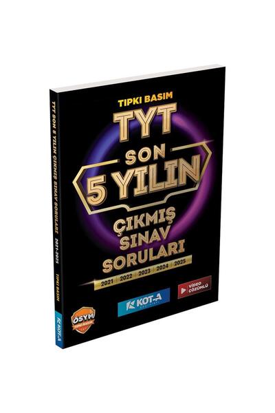 KOTA YAYINLARI TYT Son 5 Yılın Çıkmış Soruları Tıpkı Basım 5 Fasikül Tek Kita...