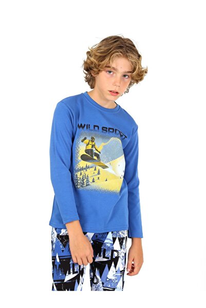 vitmo Set pijama cu mânecă lungă pentru baieti - Wild Sport