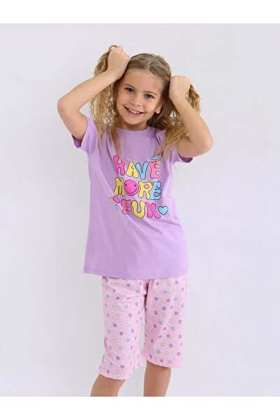 vitmo Κοριτσίστικο κοντομάνικο Capri 100% βαμβακερό σετ πιτζάμες περισσότερο ...