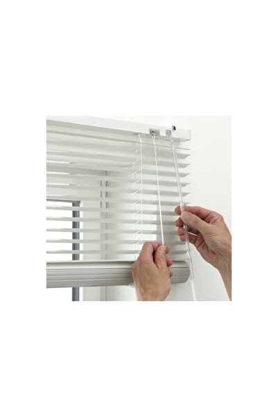 DekoStor Beyaz Alüminyum Jaluzi Perde - 25m