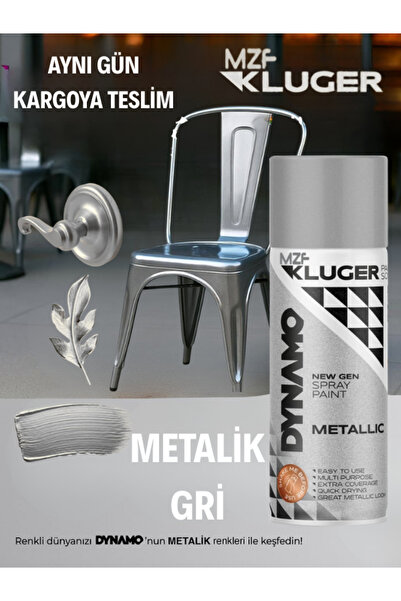 MZF KLUGER METAL EFEKT EFFECT SERİSİ Sprey Boya 400 ml Metalik Gri