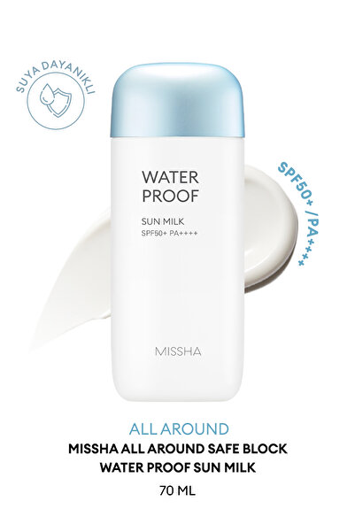 Missha Tere, Suya Dayanıklı Güneş Sütü All Around Safe Block Water Proof SPF ...