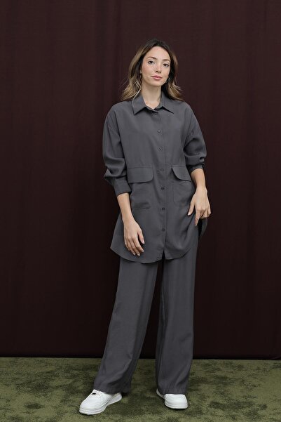 Puane Жіночий комплект з кишенями -14361TKS - ANTRACITE