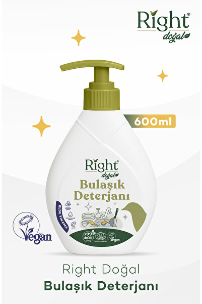 Doğal Bulaşık Deterjanı 600 ml (ECOCERT DOĞAL DETERJAN VEGAN SERTİFİKALI)