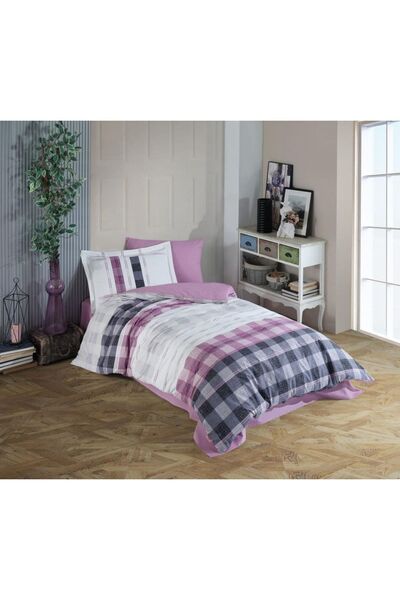Hobby Single Poplin Duvet Cover Set Seulita Pink