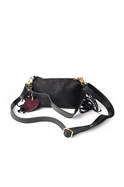 Moon Çanta Moon Amber Shoulder Bag Suede Black