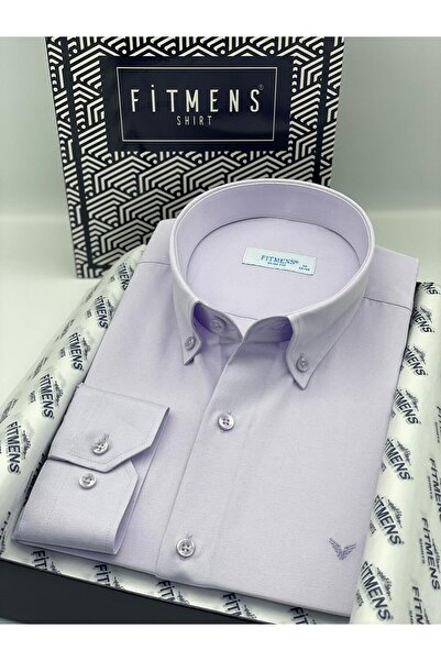 Fitmens قميص رجالي من القطن بأكمام طويلة وصندوق هدايا سهل الكي FS- 002225   -...