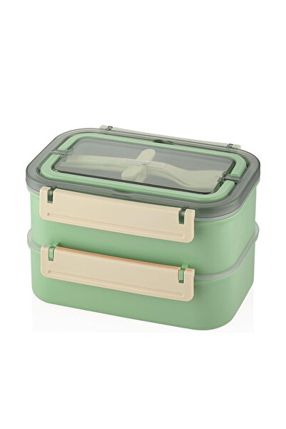 Vagonlife حاوية تخزين فولاذية بثلاثة أقسام 1600 مل BL2221-2