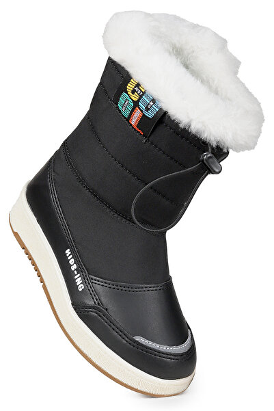 Kiko Kids Cizme de zăpadă pentru fete zilnice cu fermoar Havana