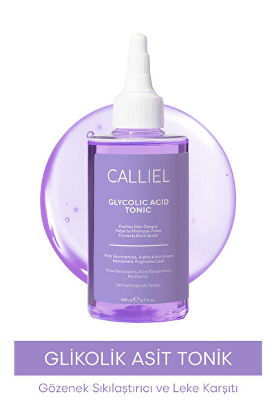 CALLİEL Leke Karşıtı Gözenek Sıkılaştırıcı Glikolik Asit Tonik 200 Ml