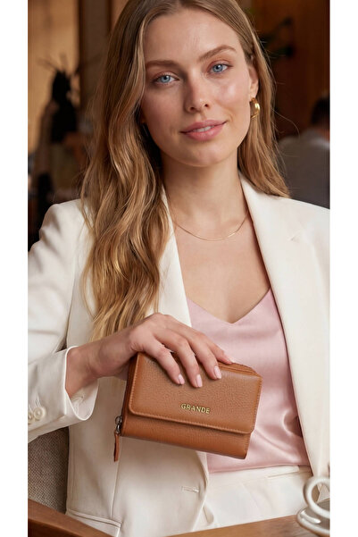 Grande %100 Hakiki Deri Cüzdan Taba