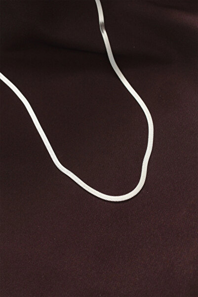shopwave قلادة سلسلة إيطالية فضية اللون من الفولاذ 316L مقاس 60 سم