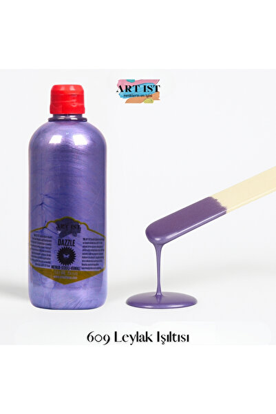ART IST DAZZLE Metalik Sedefli ve Vernikli Su Bazlı Akrilik Boyalar 500ml | 6...