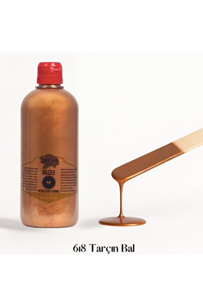 ART IST DAZZLE Metalik Sedefli ve Vernikli Su Bazlı Akrilik Boyalar 500ml | 6...