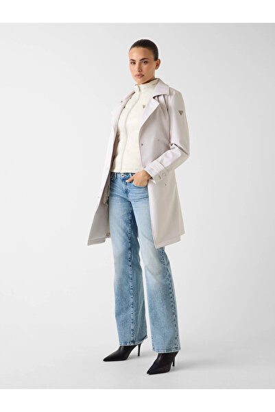 Guess Diletta 2 in 1 Women's Cream Trench Coat W6Rl53Wl942-G9B8