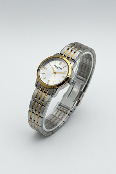 Tom Jones Women's Wristwatch with Steel Strap, Gold Winding, Waterproof, 2-Ye...