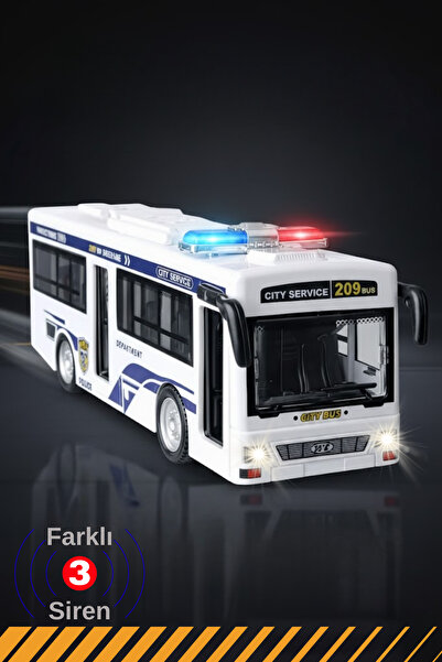 viyol marketim حافلة الشرطة مع الأضواء والأصوات - أبواب قابلة للفتح - لعبة نم...
