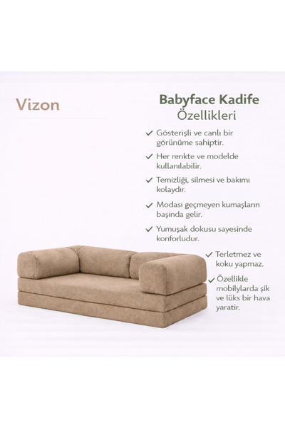 puffiber Kadife Kumaş Kanepe|Babyface Kadife|Modern Tasarım,Konforlu ve Dayan...