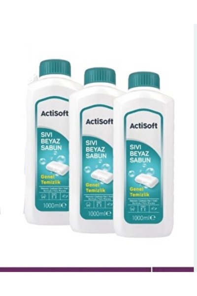 actisoft Sıvı Beyaz Sabun 1000 Ml *3 Lü Paket
