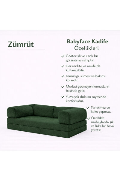 puffiber Kadife Kumaş Kanepe|Babyface Kadife|Modern Tasarım,Konforlu ve Dayan...