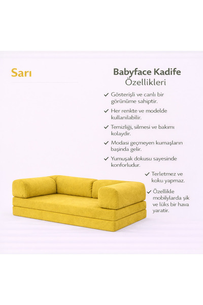 puffiber Kadife Kumaş Kanepe|Babyface Kadife|Modern Tasarım,Konforlu ve Dayan...